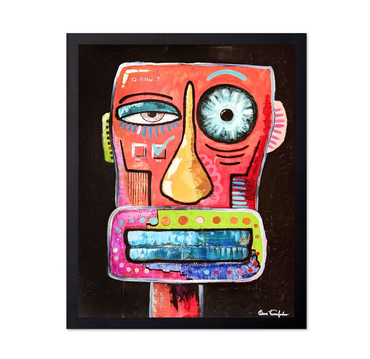 Abstract Face Selfie
