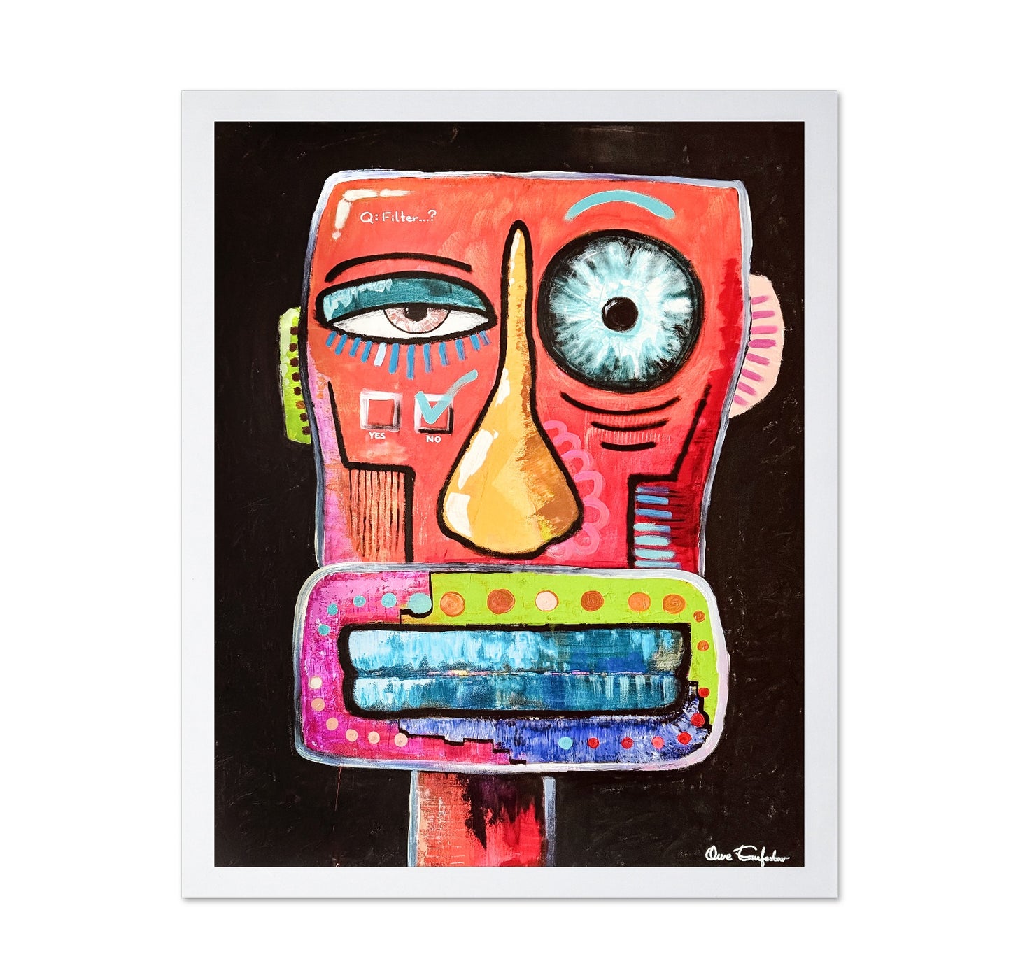 Abstract Face Selfie