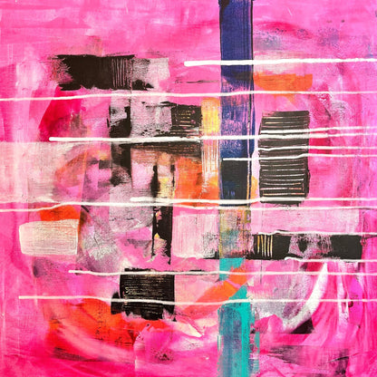 Pink Abstract Layers