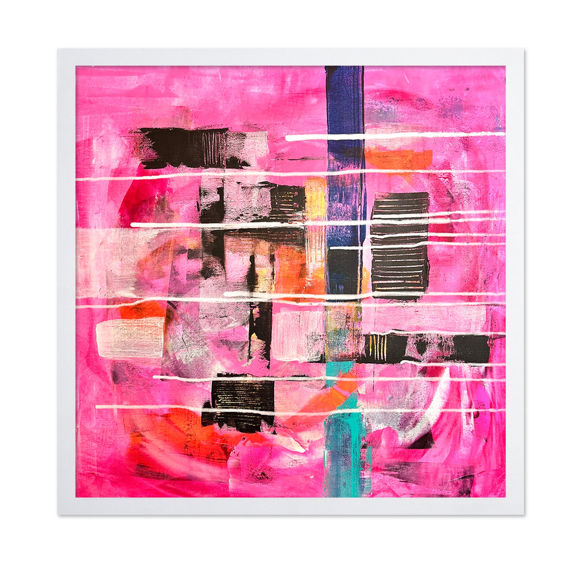 Pink Abstract Layers