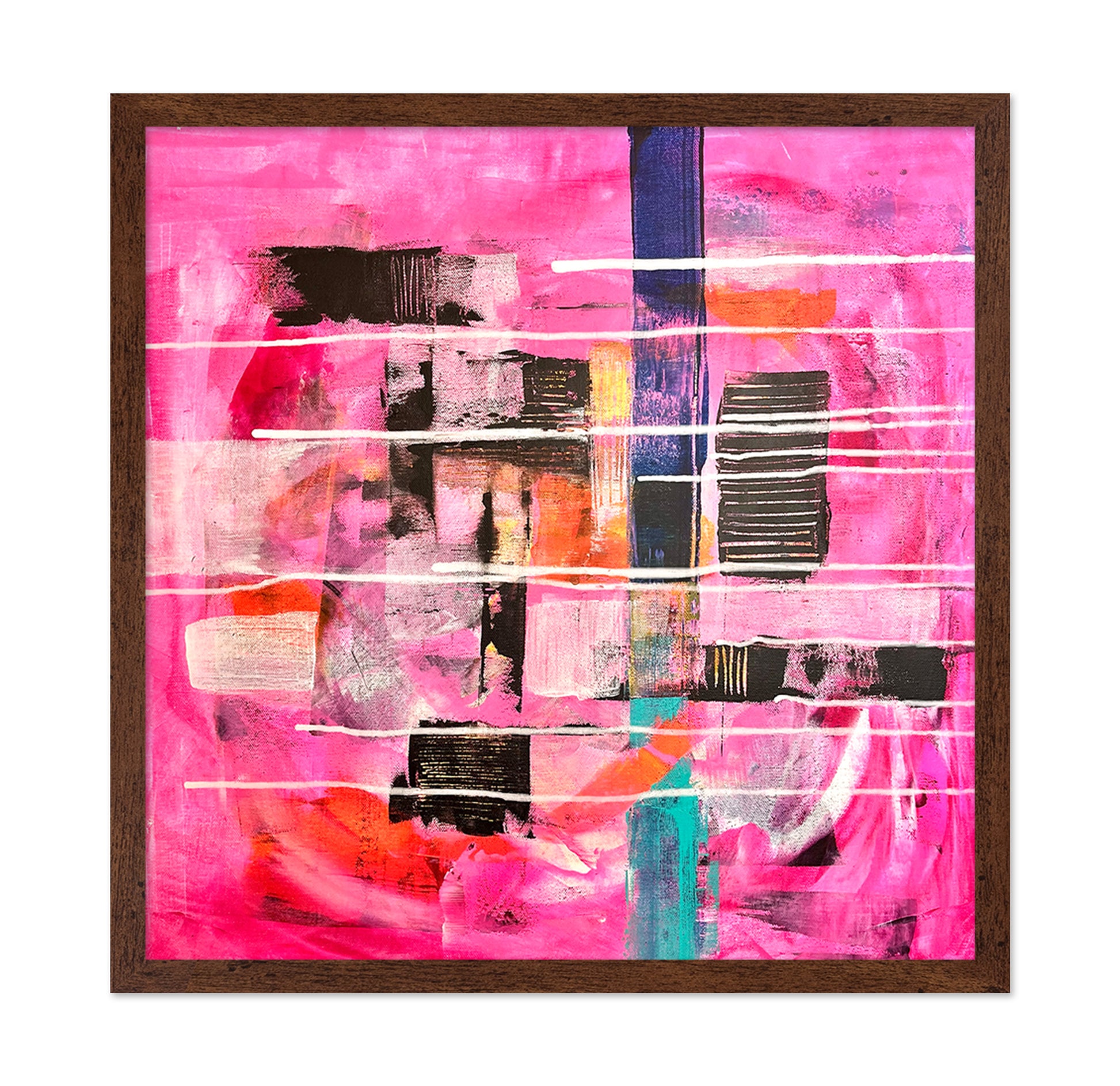 Pink Abstract Layers
