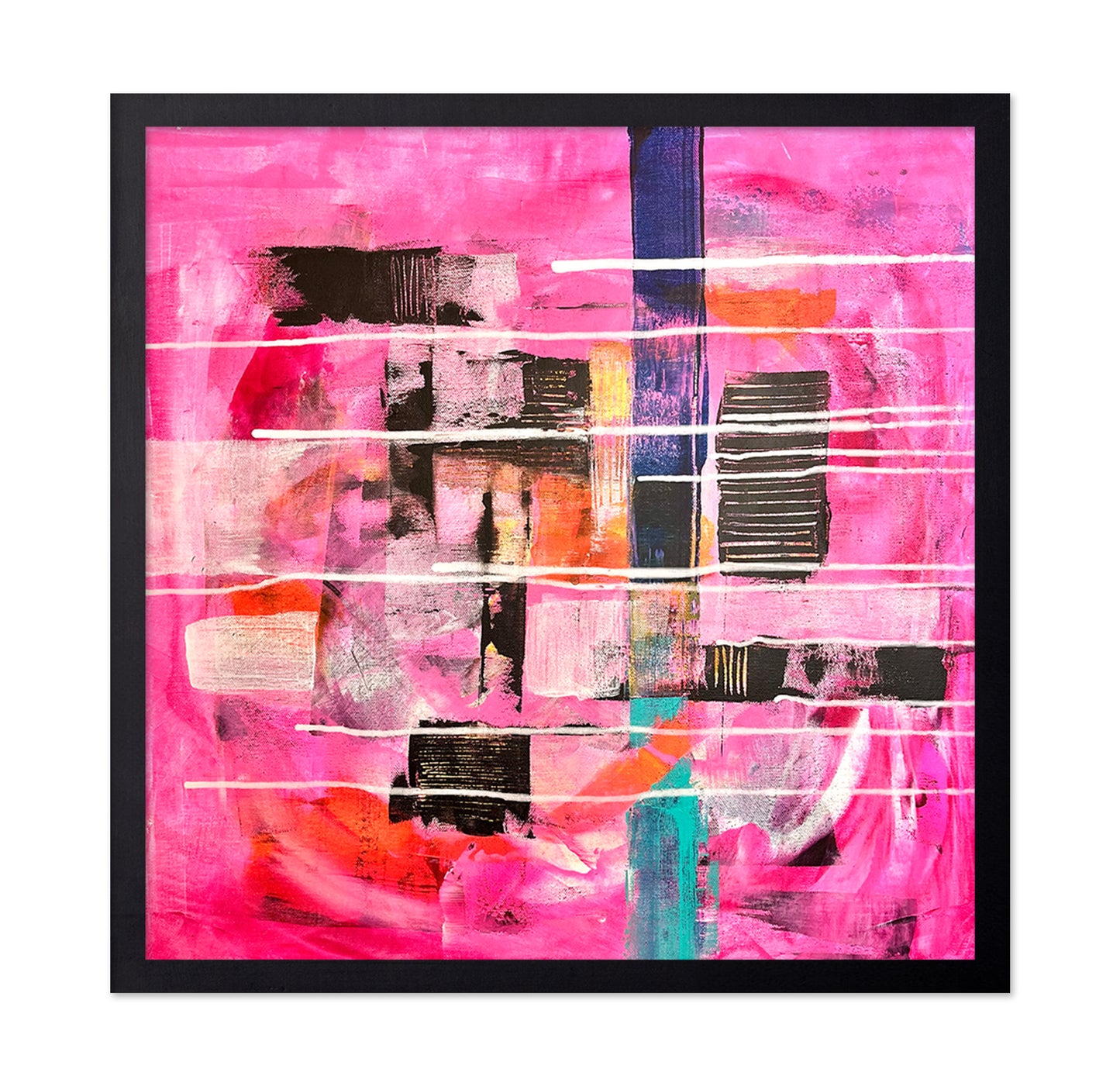 Pink Abstract Layers