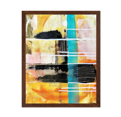 Orange Teal Abstract
