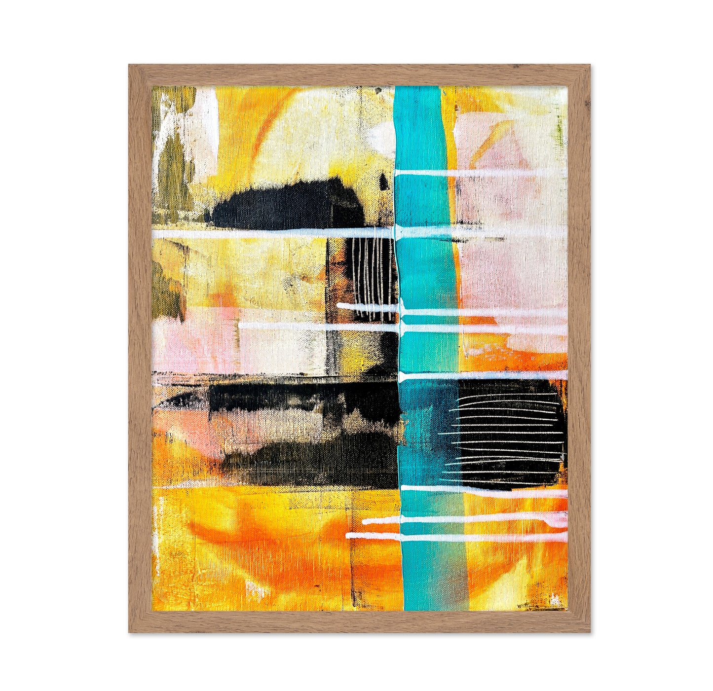 Orange Teal Abstract