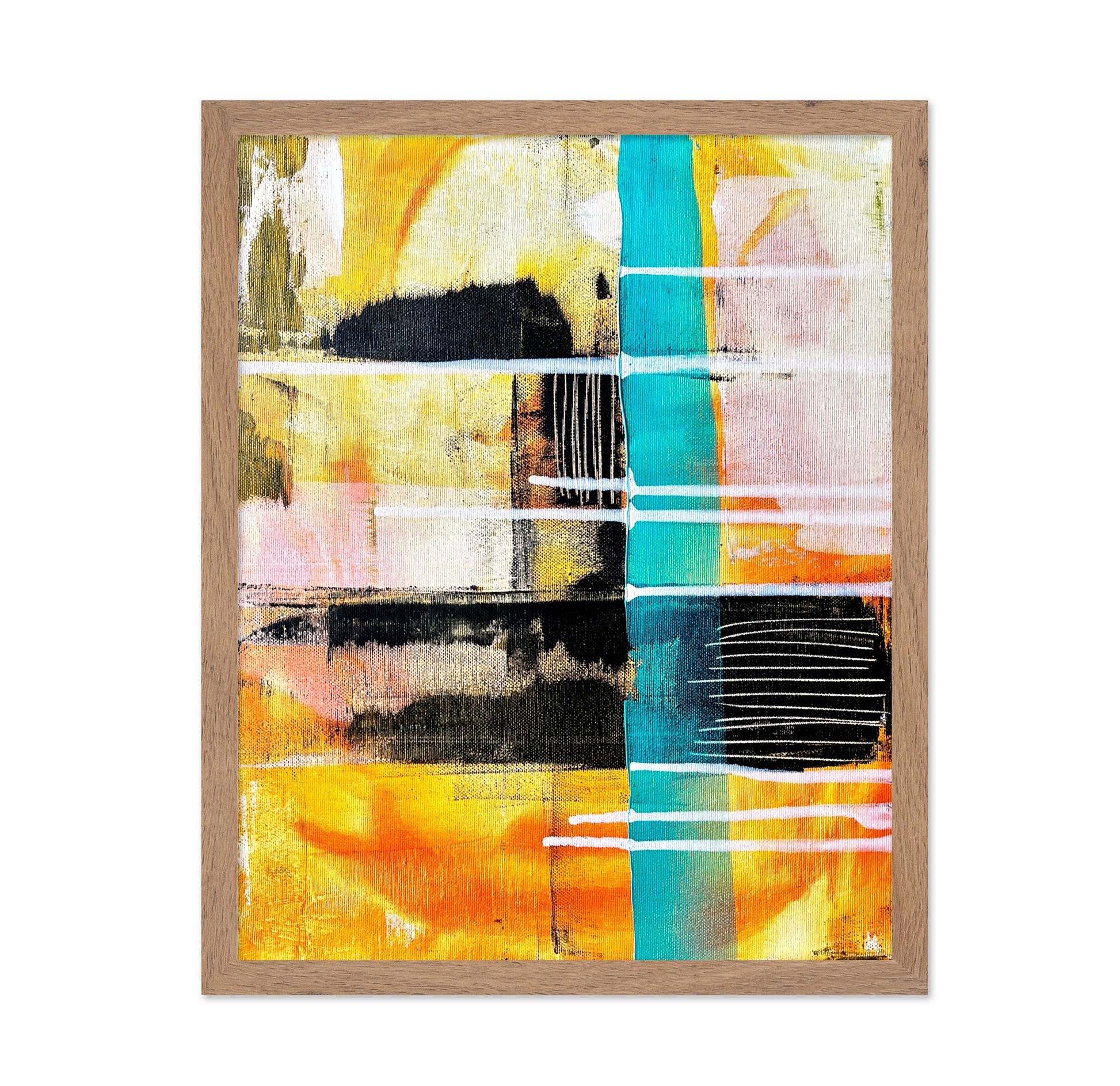Orange Teal Abstract
