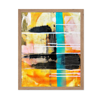 Orange Teal Abstract