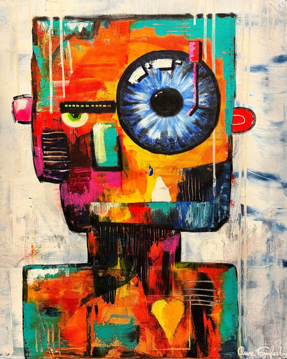 Colorful DJ Face