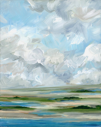 Midday Marsh Sky