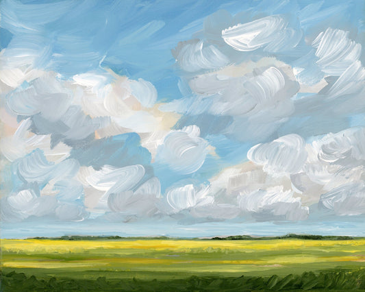 Clouds Over Yellow Fields