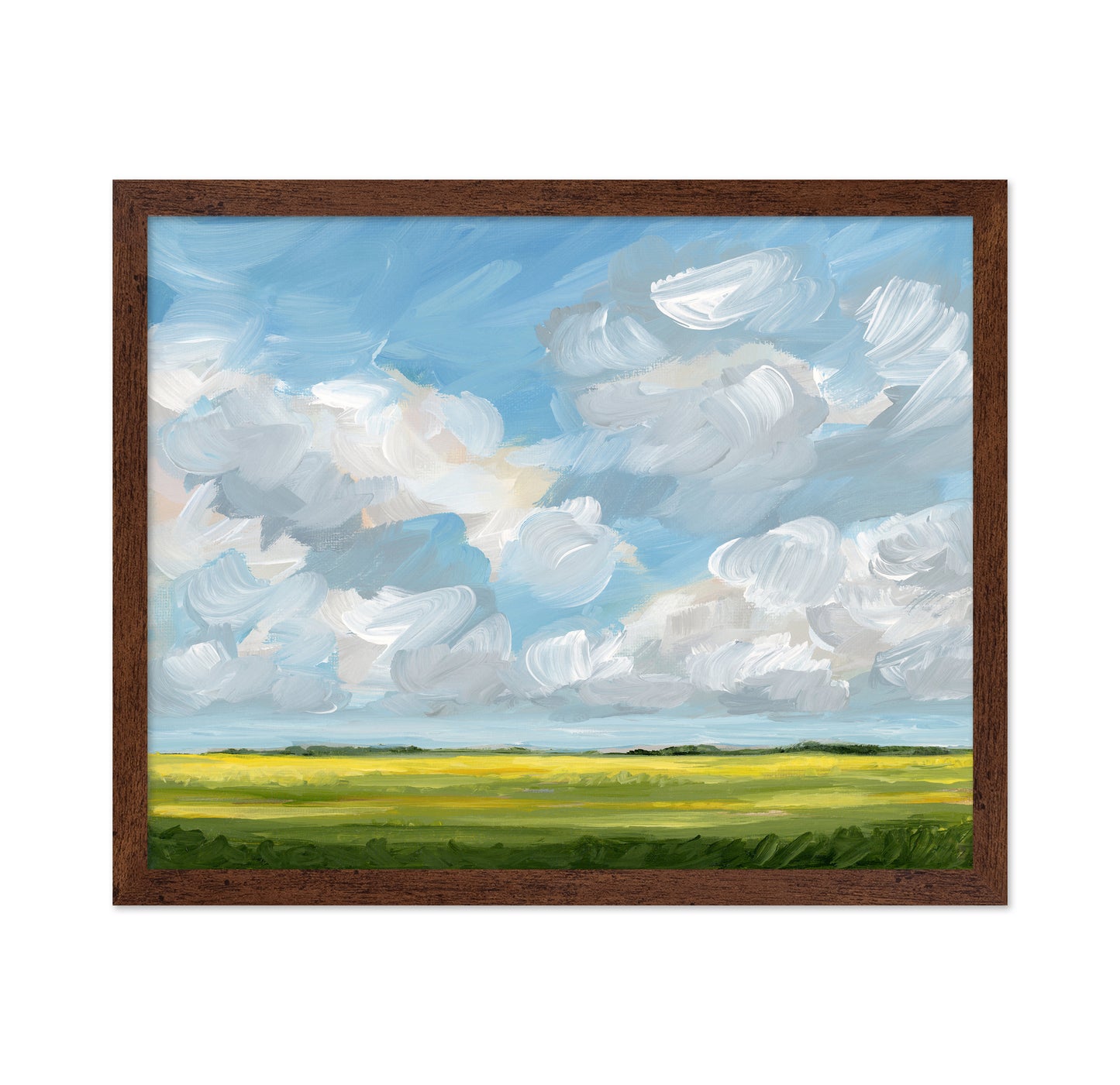 Clouds Over Yellow Fields