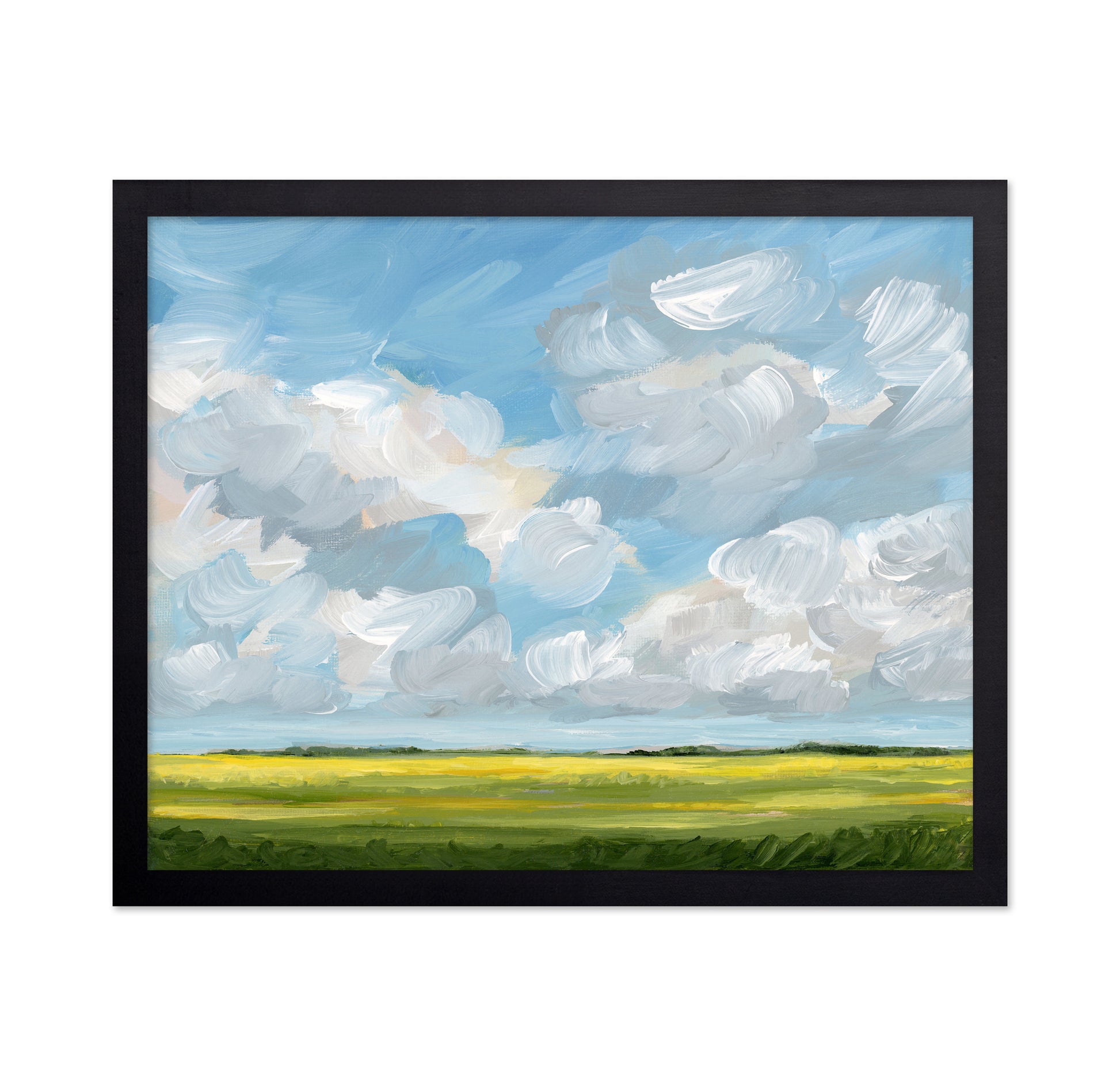 Clouds Over Yellow Fields