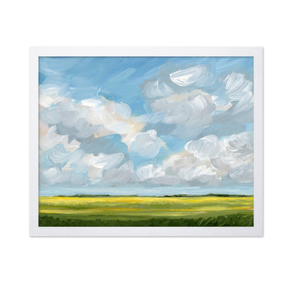 Clouds Over Yellow Fields