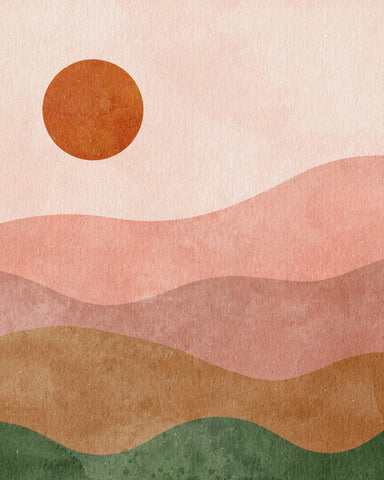 Pastel Sunset Fields