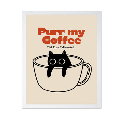 Purr Coffee Cat