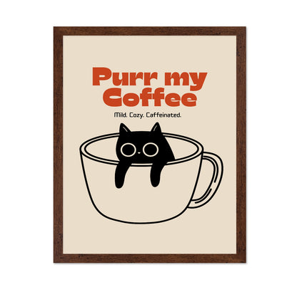 Purr Coffee Cat