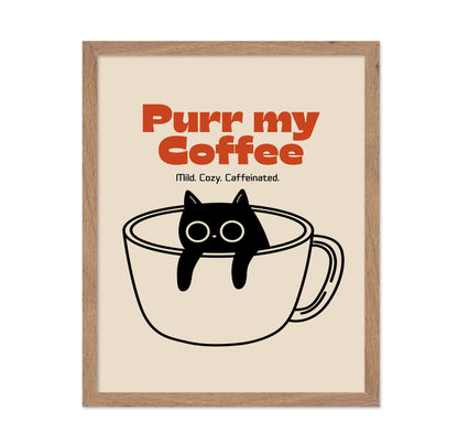 Purr Coffee Cat