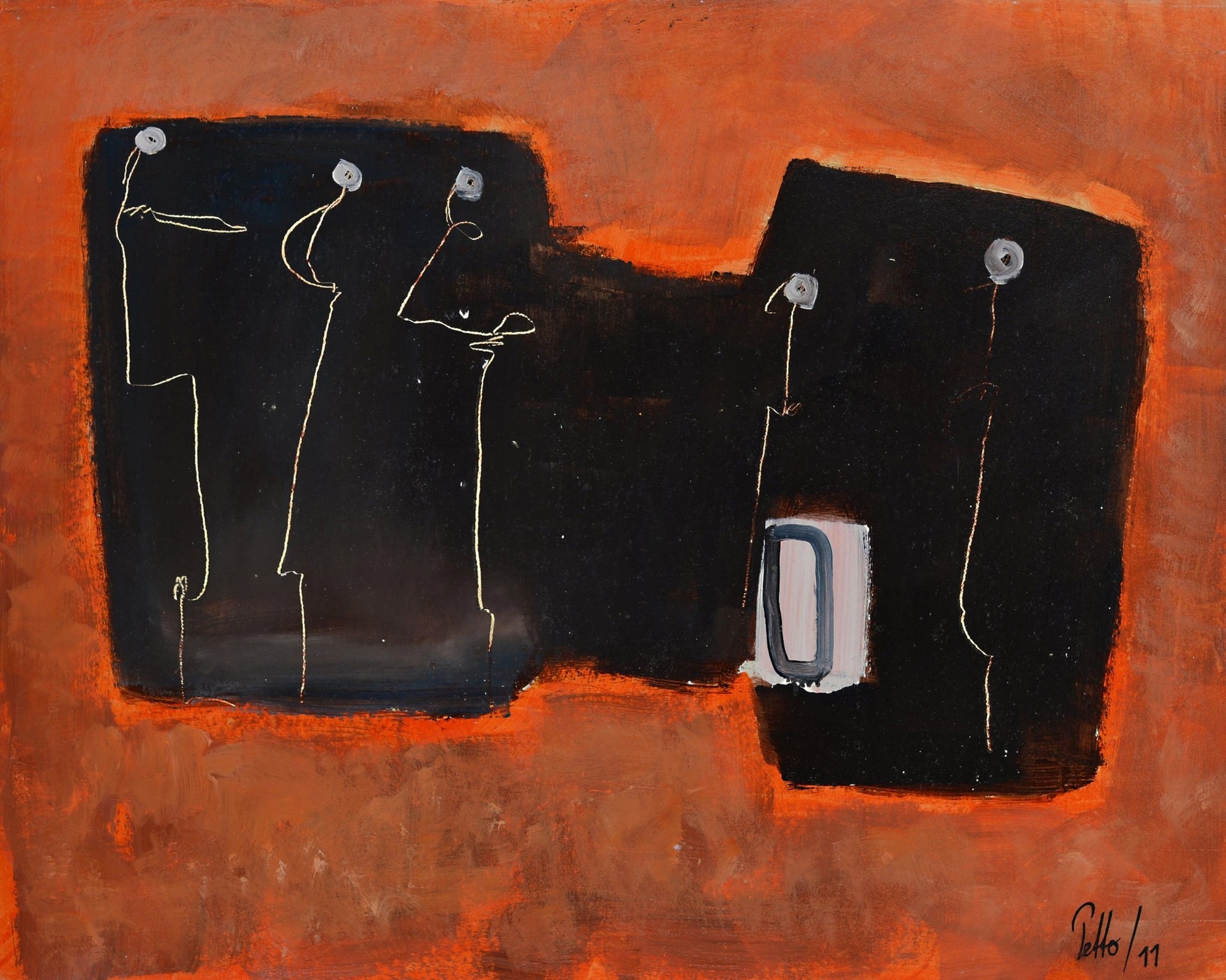 Abstract Figures In Contrast