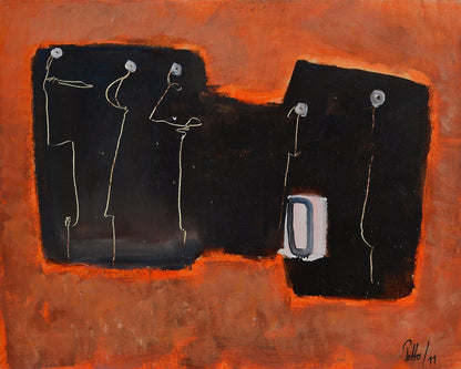 Abstract Figures In Contrast