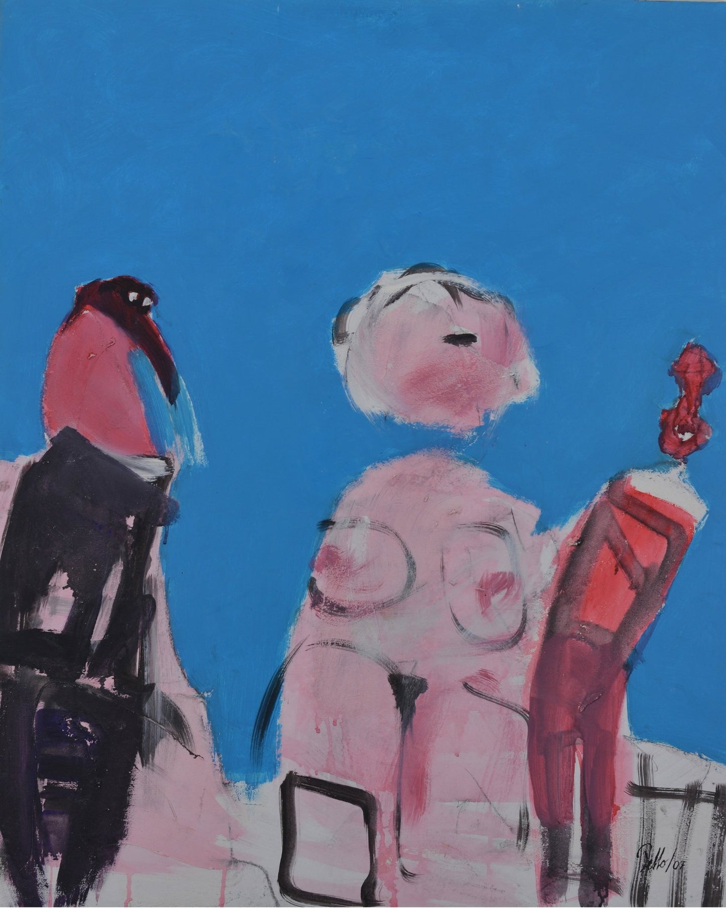Abstract Figures In Blue