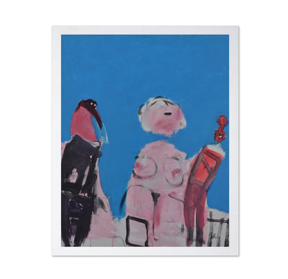 Abstract Figures In Blue
