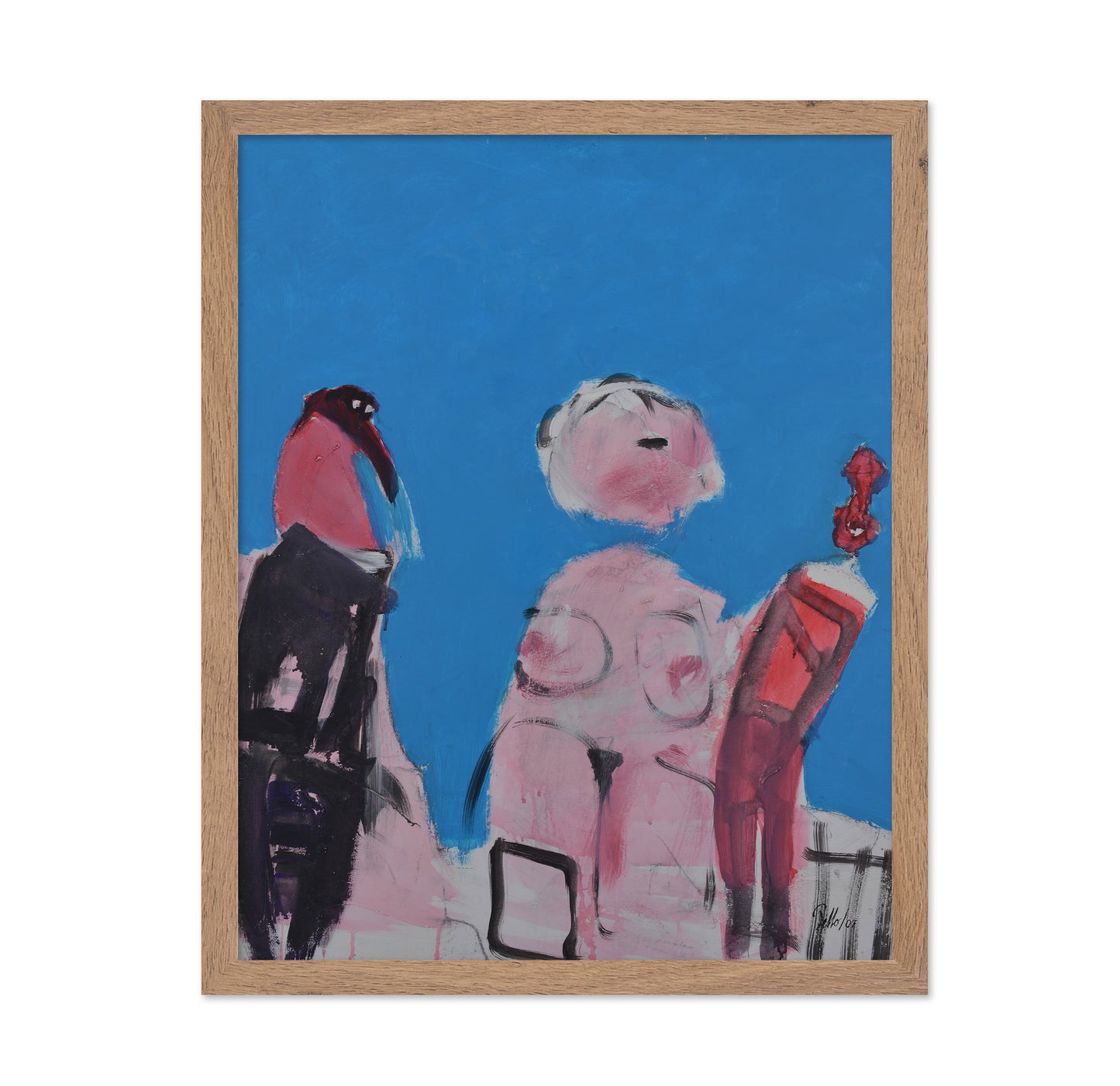 Abstract Figures In Blue