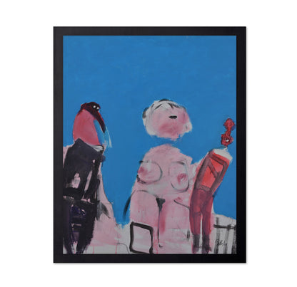 Abstract Figures In Blue