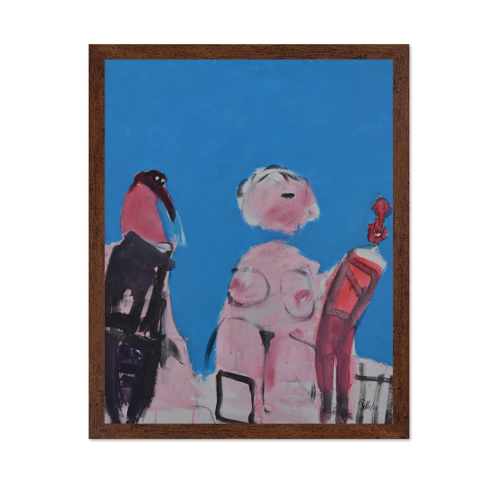 Abstract Figures In Blue