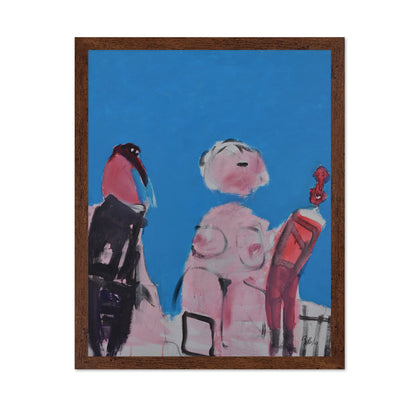 Abstract Figures In Blue