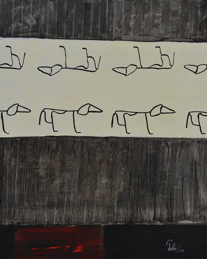 Dog Pattern Rows