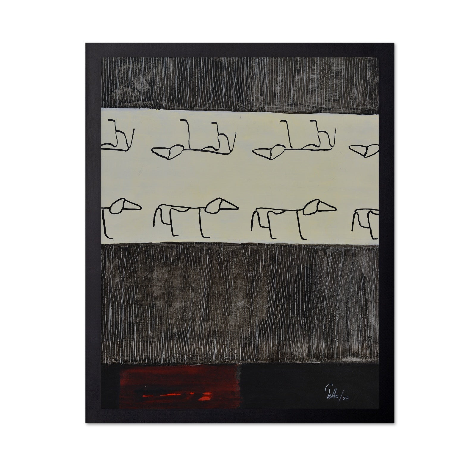 Dog Pattern Rows