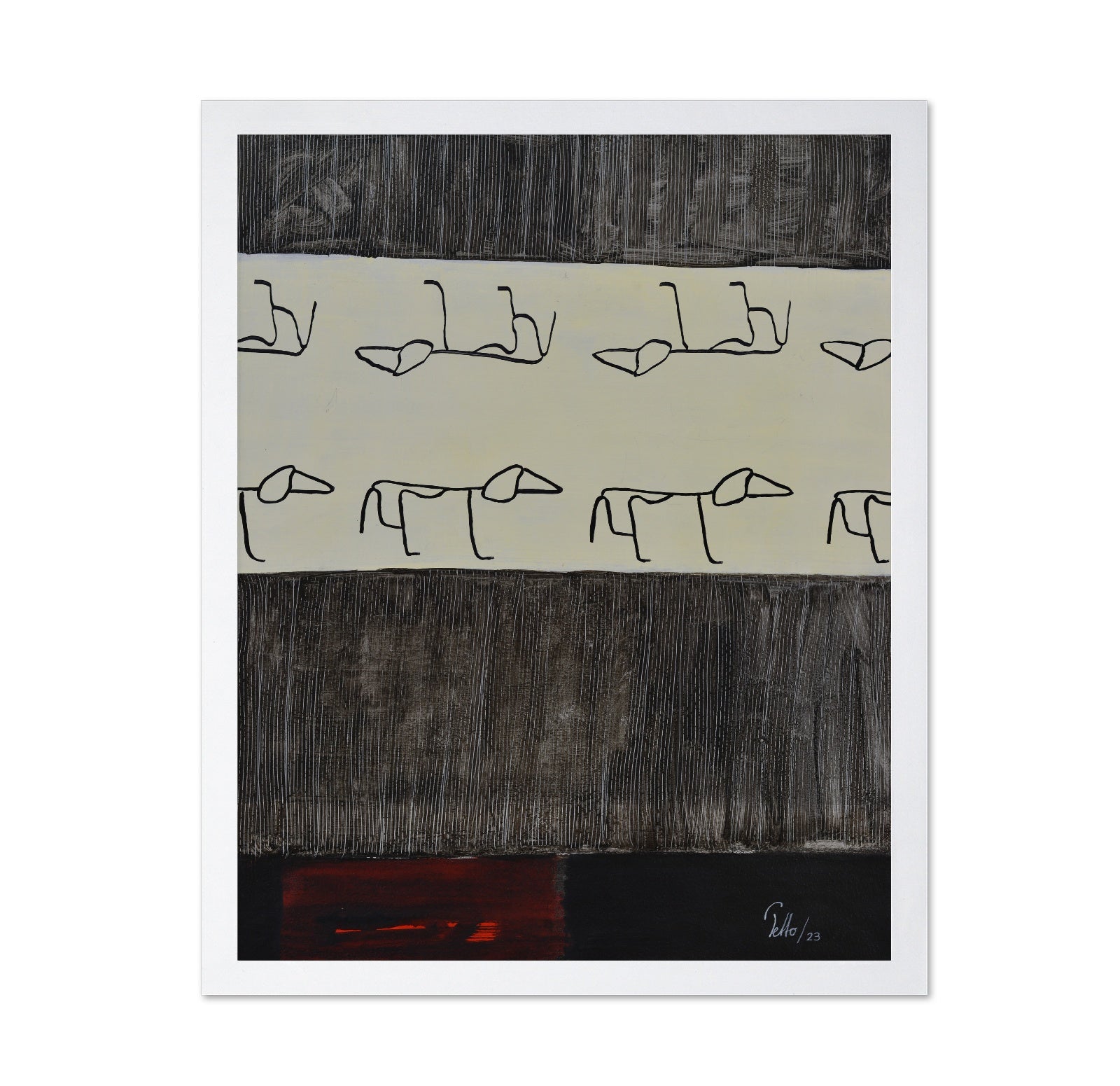 Dog Pattern Rows