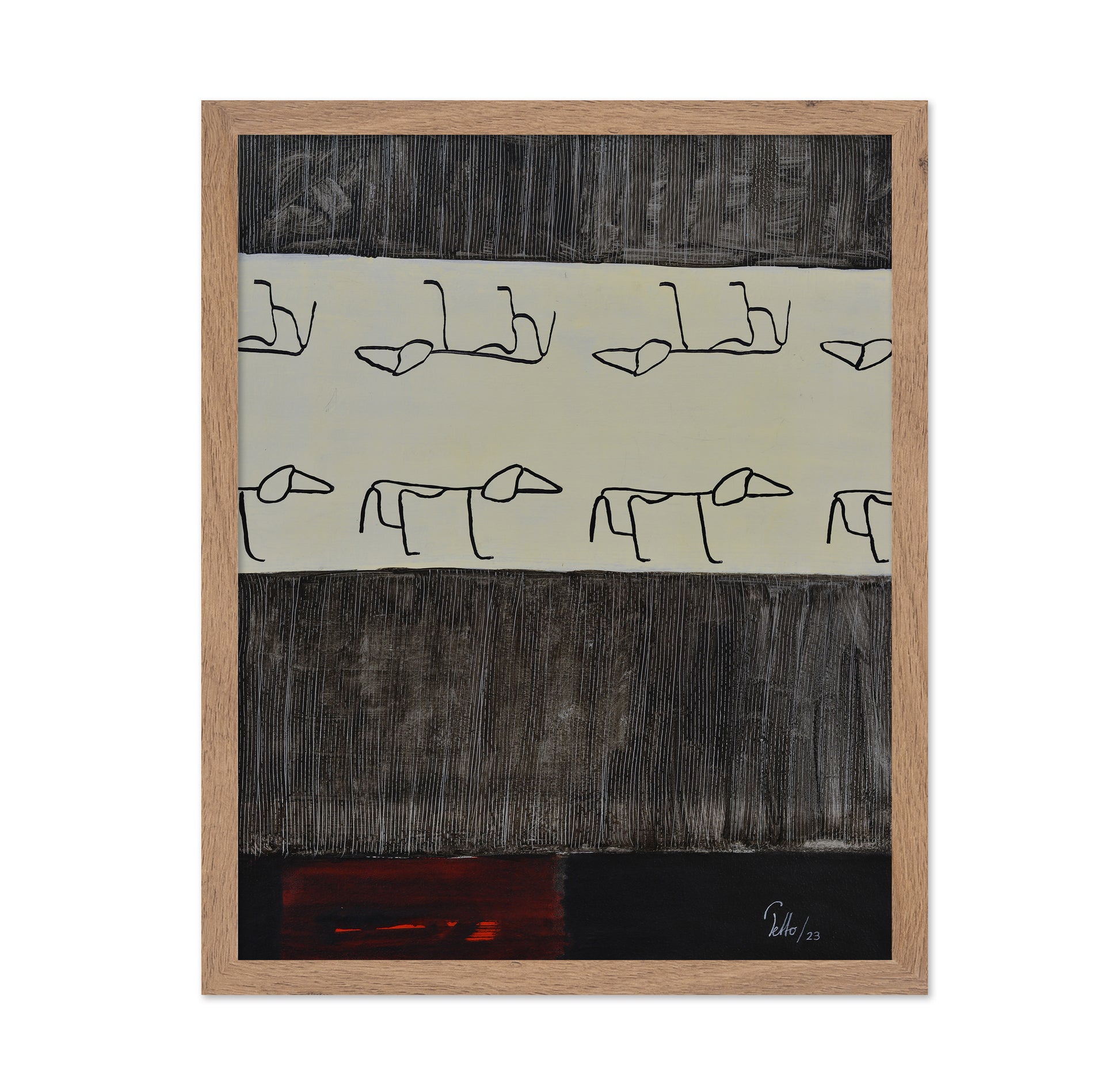 Dog Pattern Rows