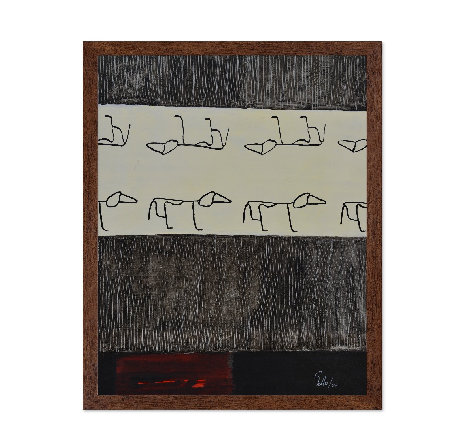 Dog Pattern Rows