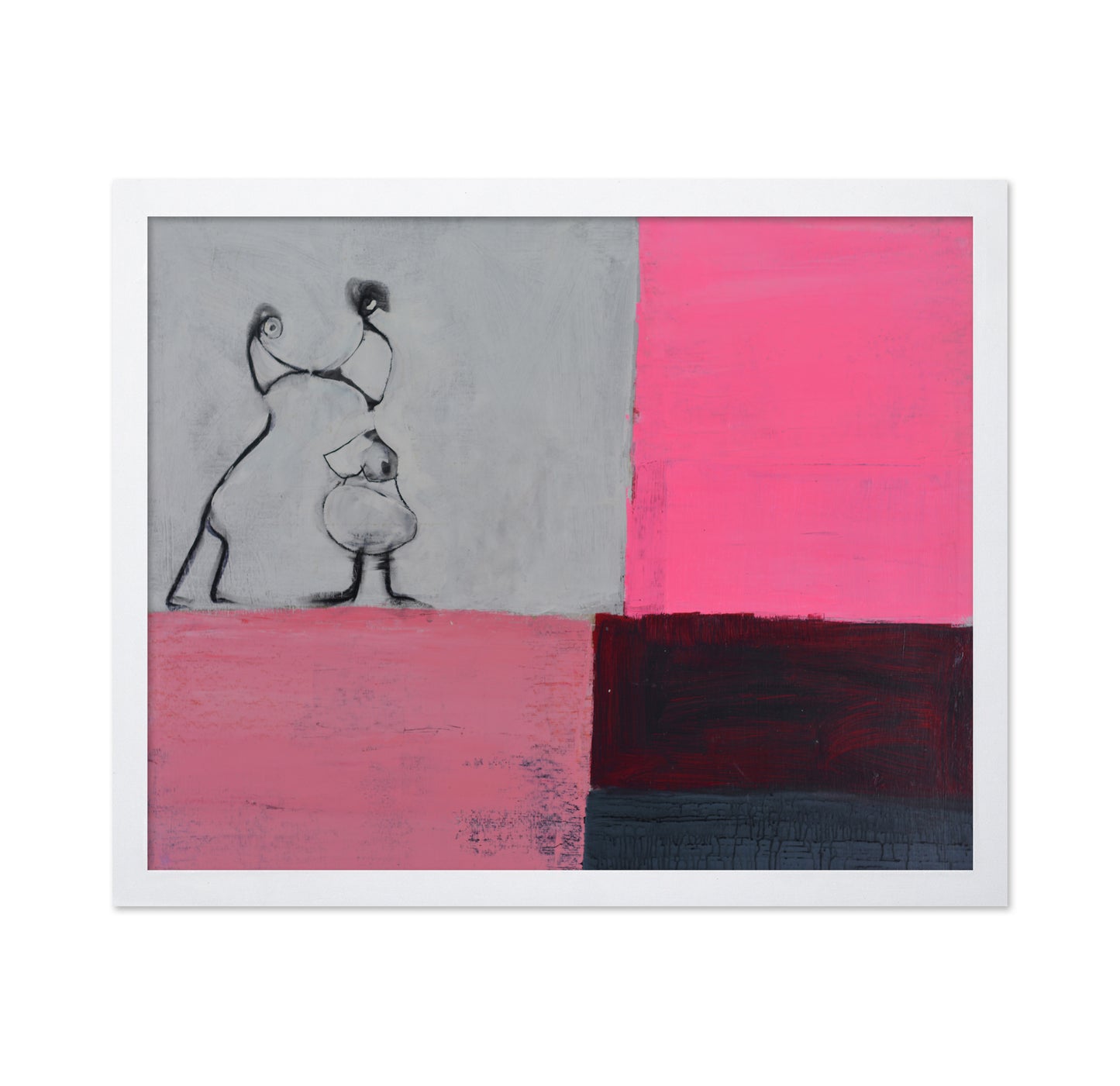 Abstract Lovers Kiss