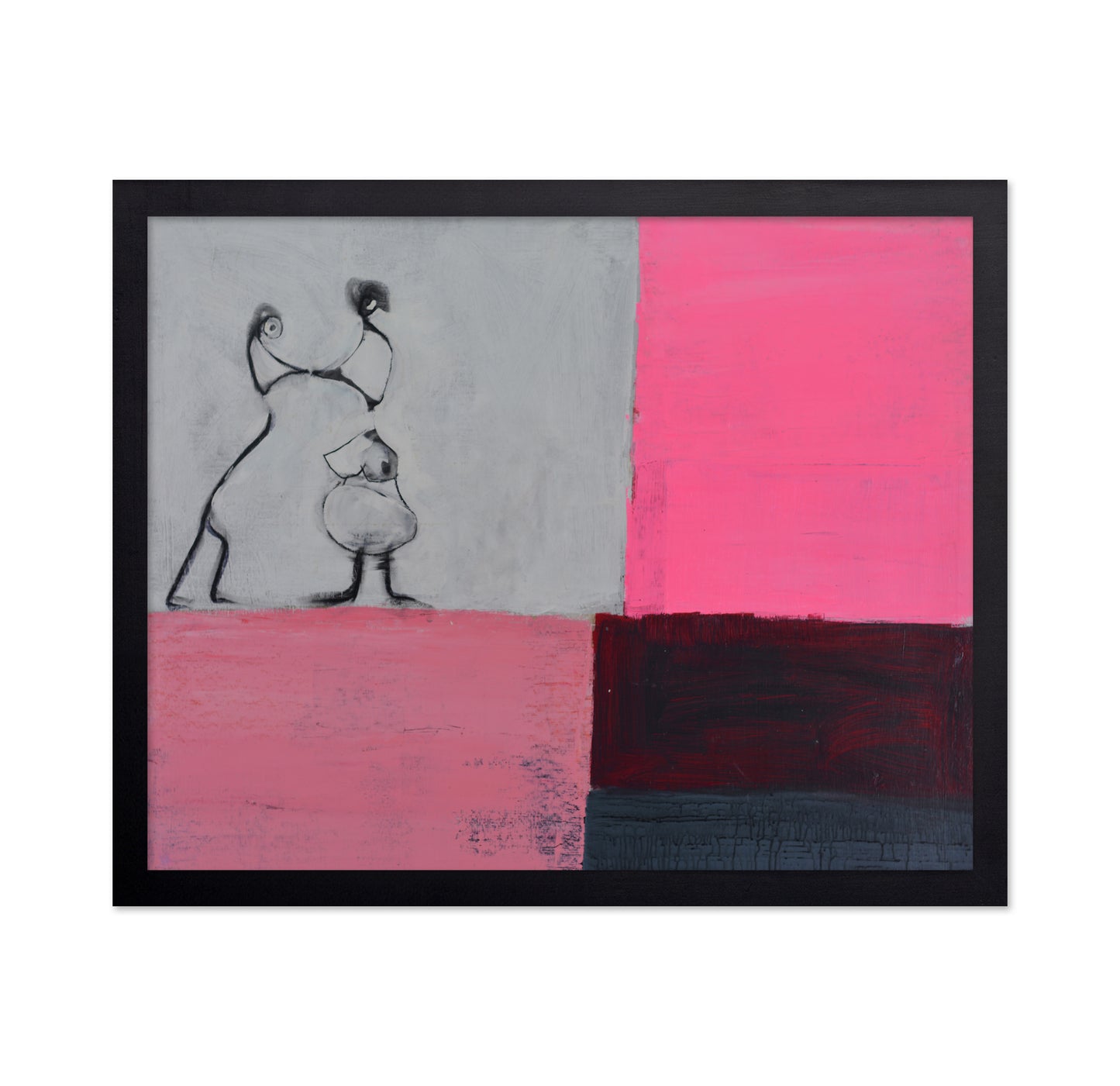 Abstract Lovers Kiss