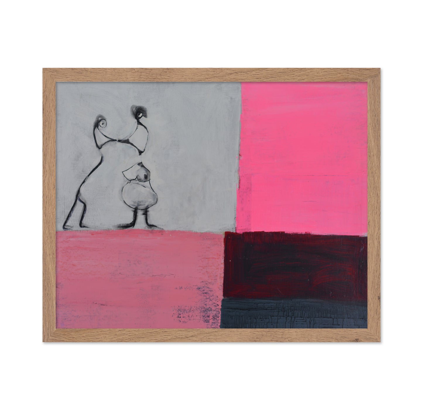 Abstract Lovers Kiss