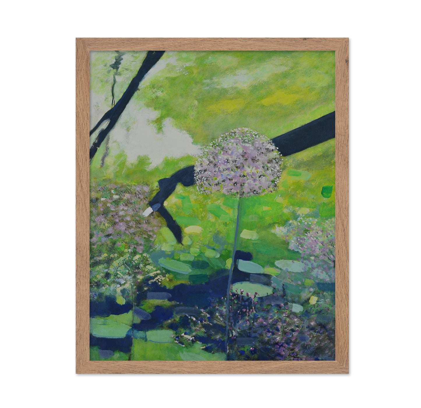 Green Floral Meadow