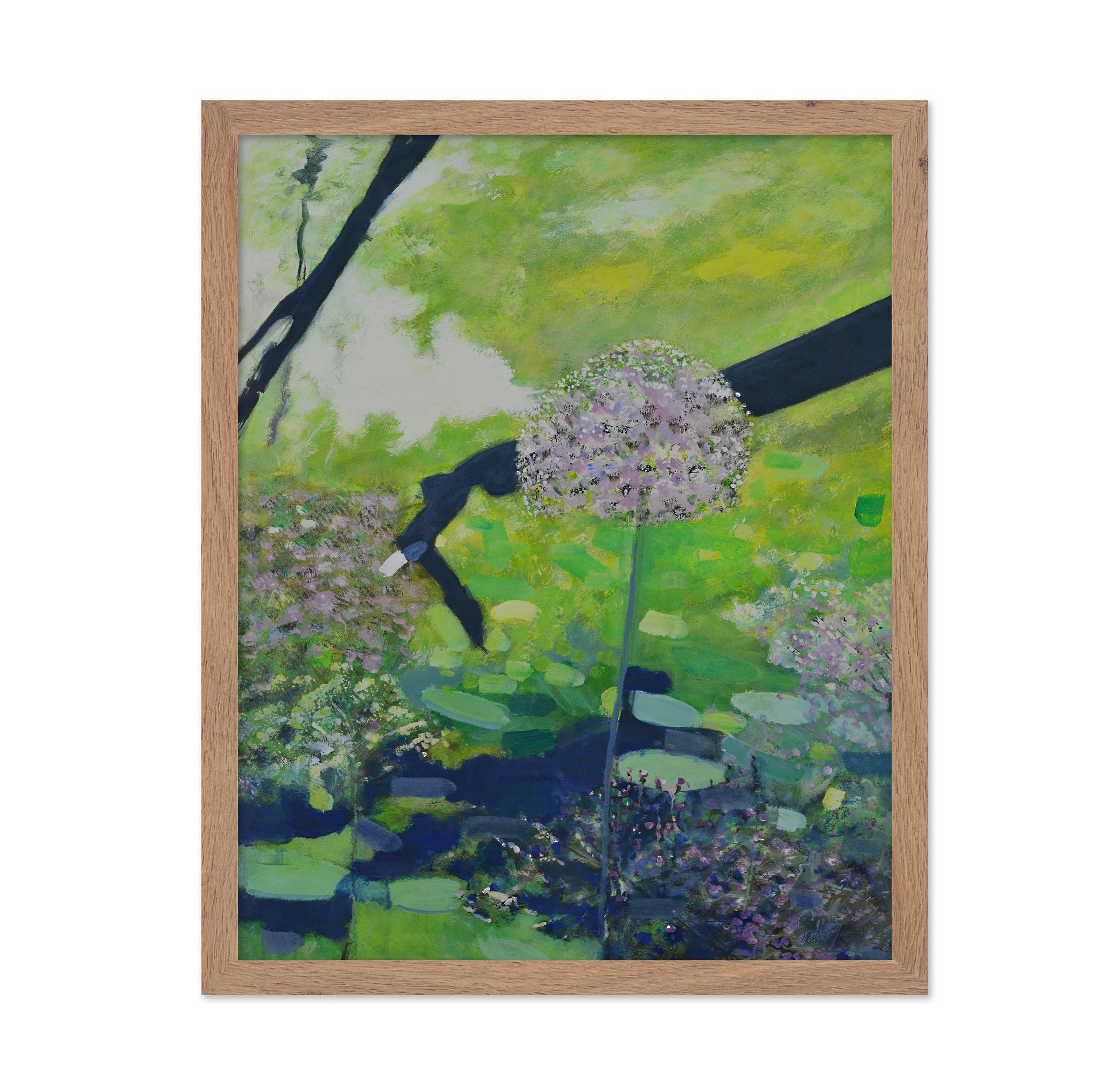 Green Floral Meadow