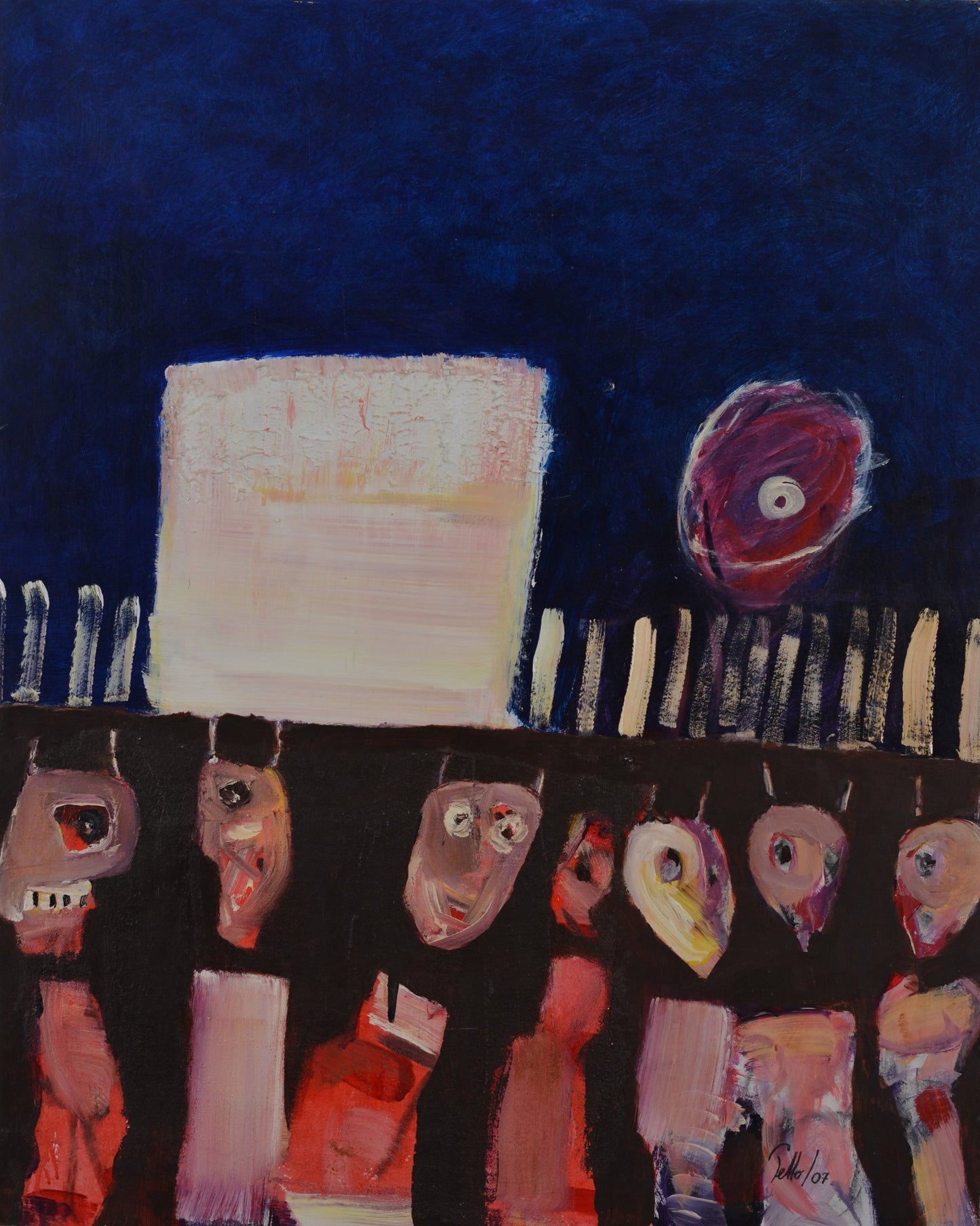Abstract Night Gathering