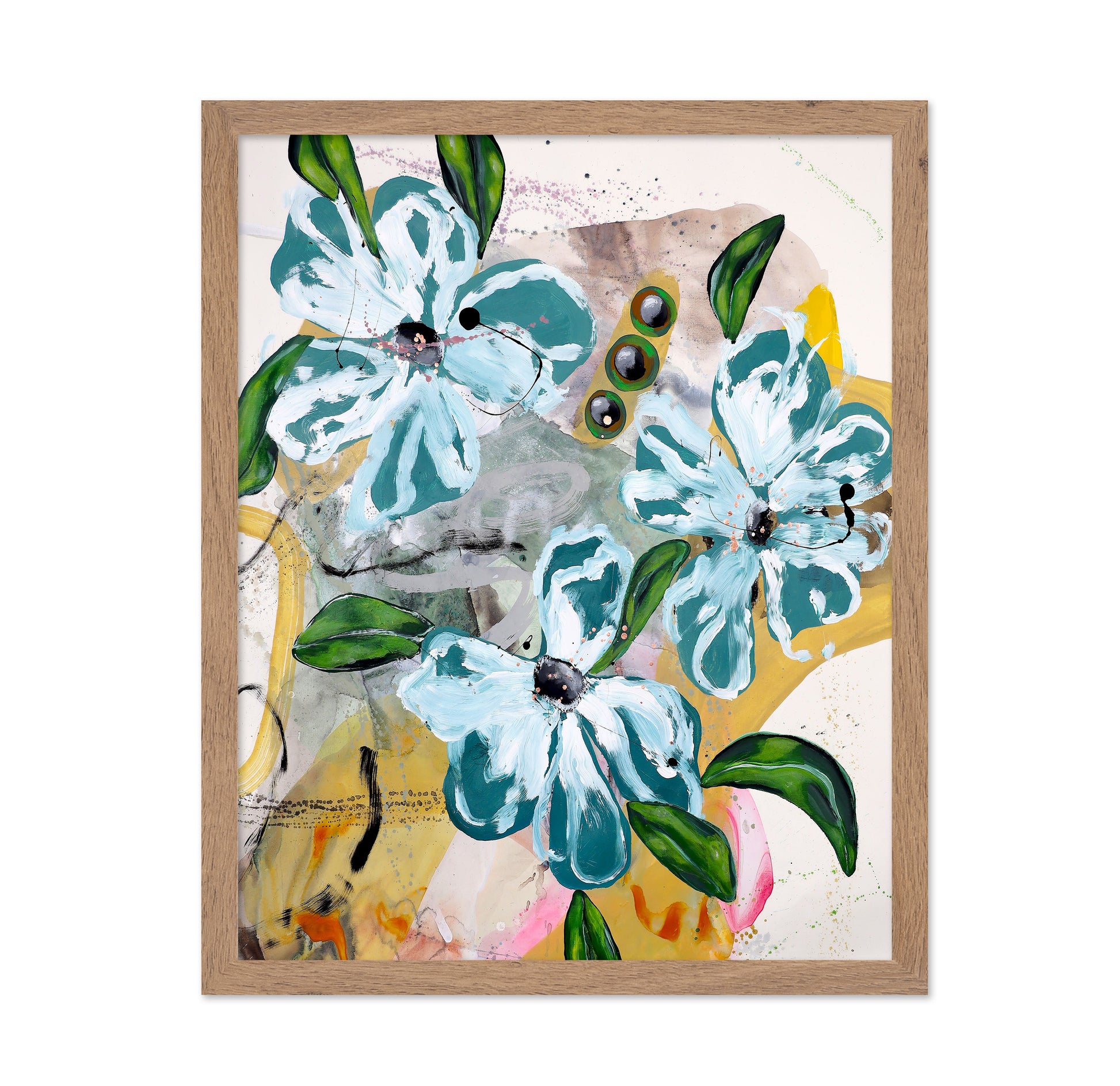 Blue Green Floral