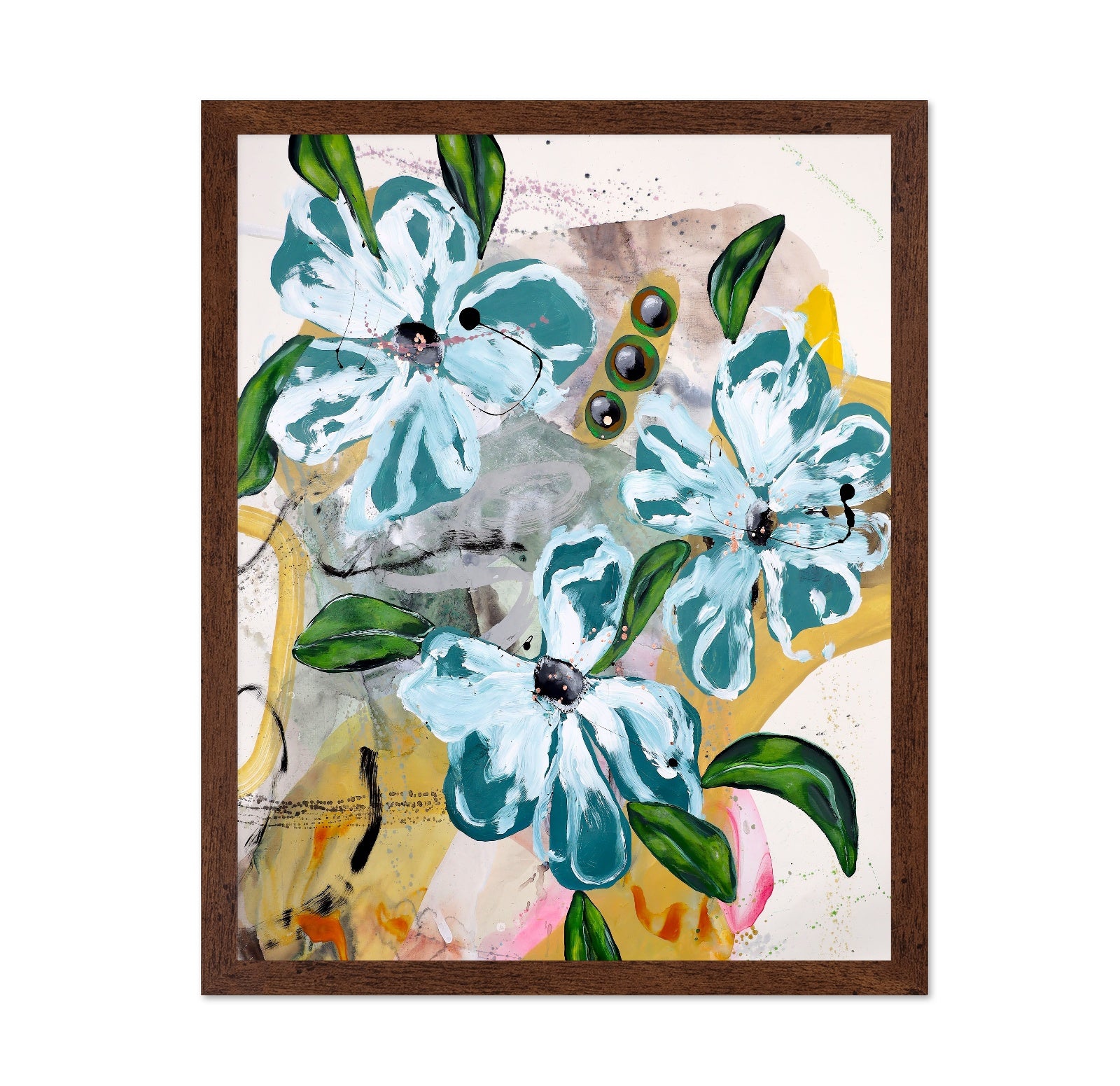 Blue Green Floral