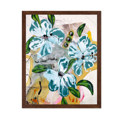 Blue Green Floral