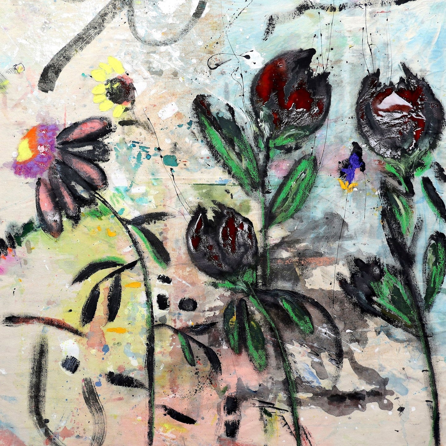 Dark Floral Sketch
