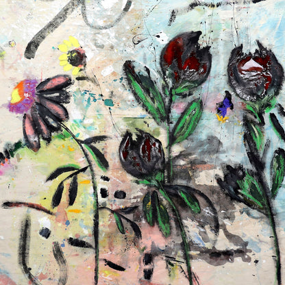 Dark Floral Sketch