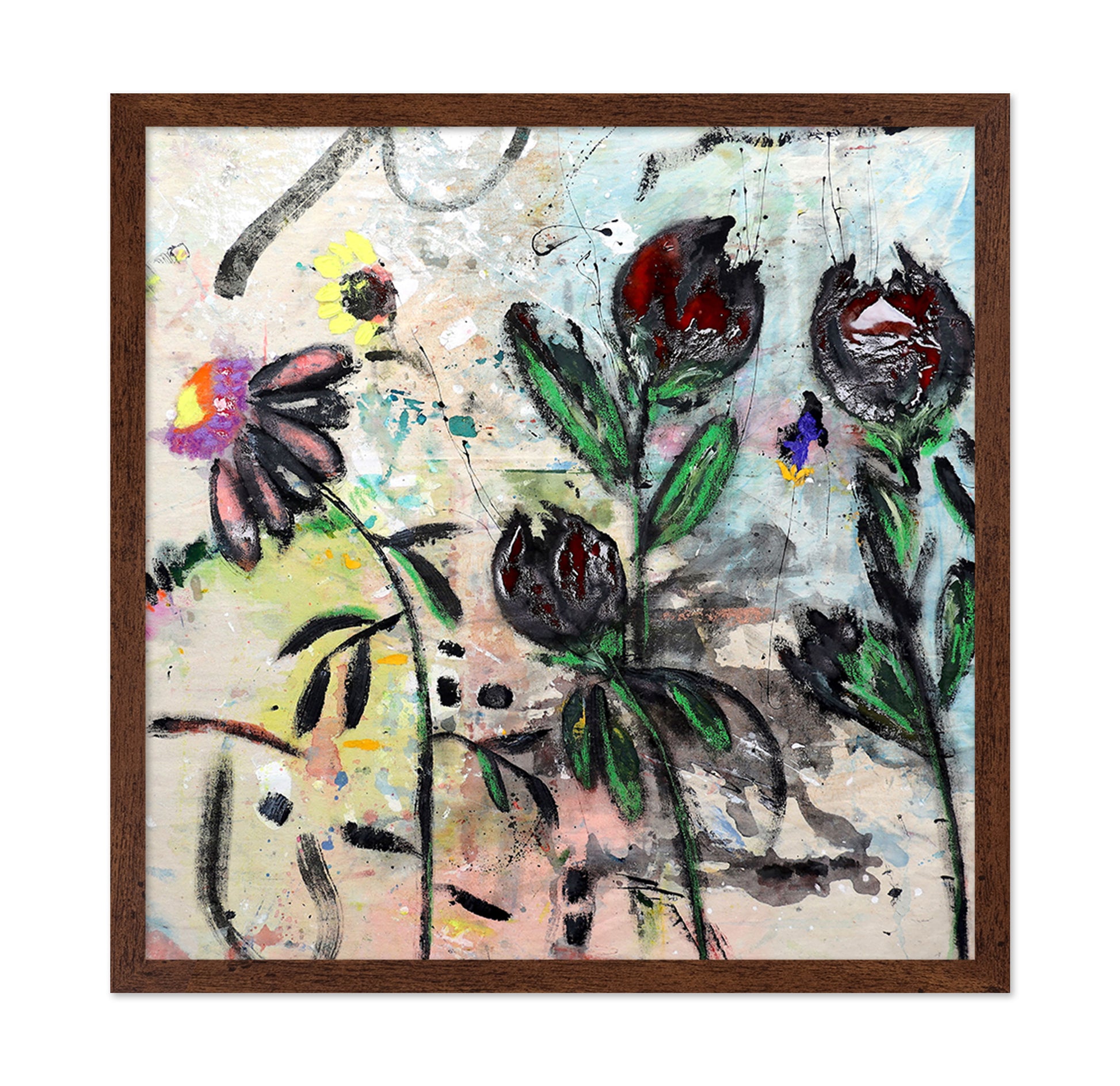 Dark Floral Sketch