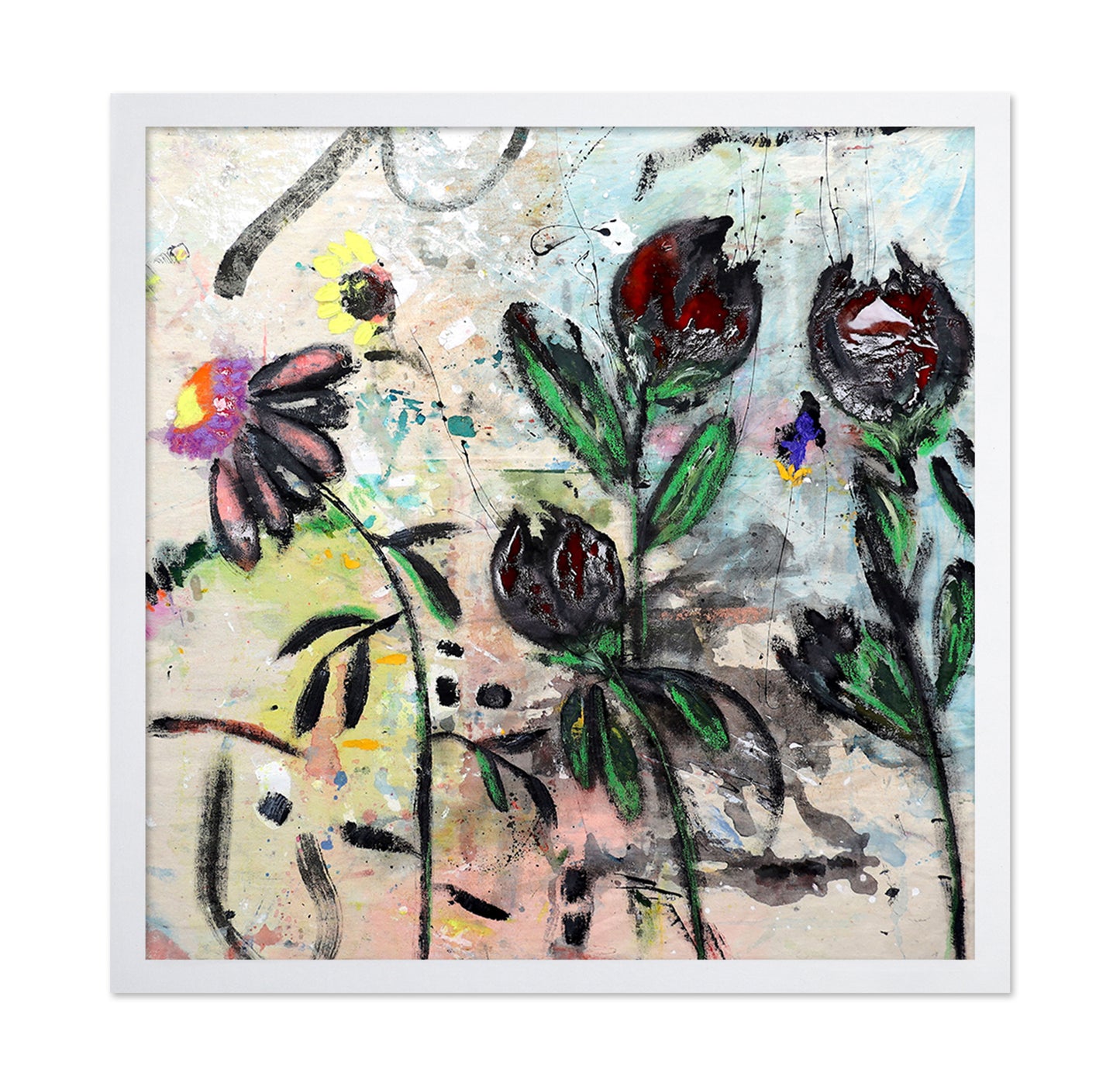 Dark Floral Sketch