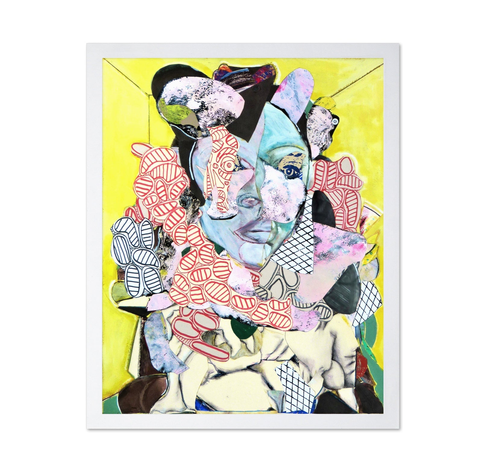 Blue Face Collage