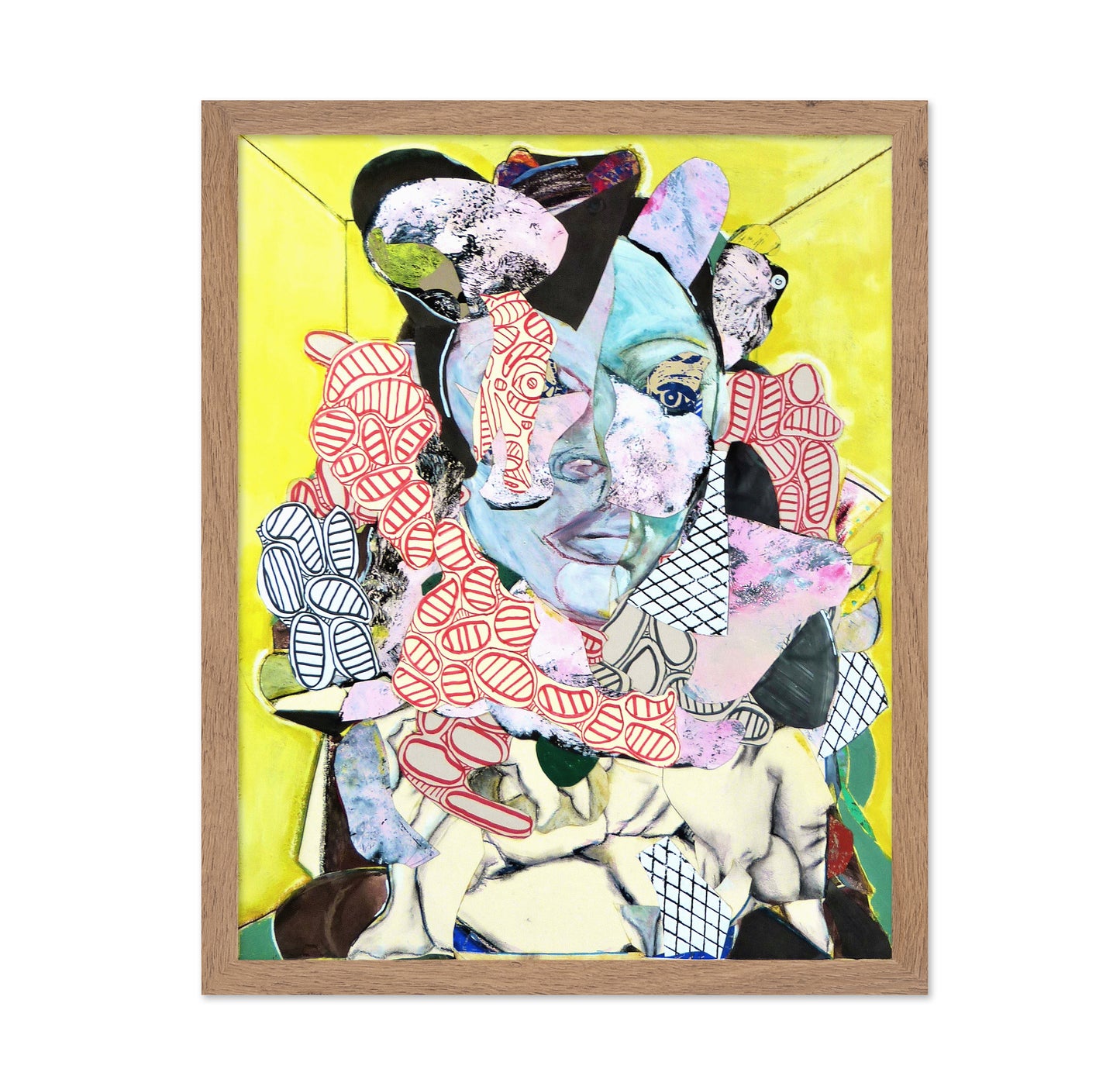 Blue Face Collage