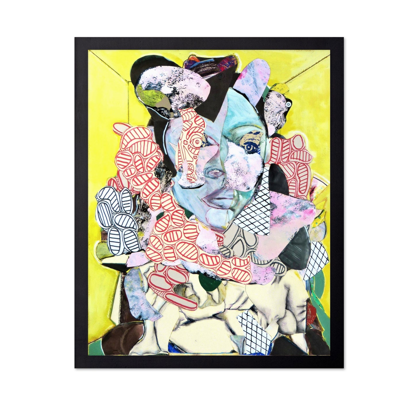 Blue Face Collage