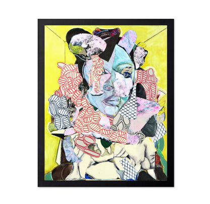 Blue Face Collage